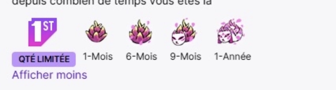 Set de badges Twitch réalisé par Maison Lynz